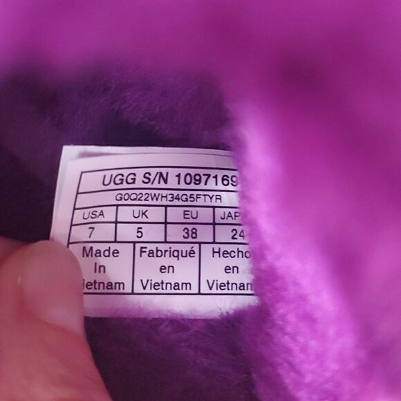 UGG Fluff Yeah Ombre Slide Women's 7 Multi Wool Slingback Slipper Sandal - Picture 7 of 14